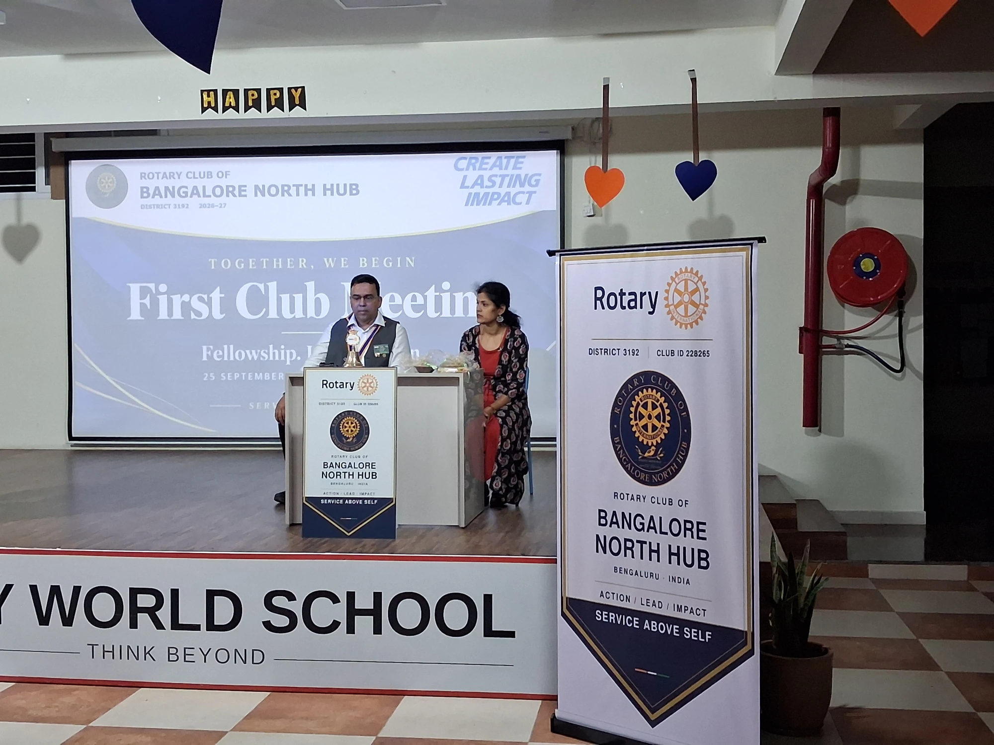 Opening our first meeting at the first North Hub club meeting